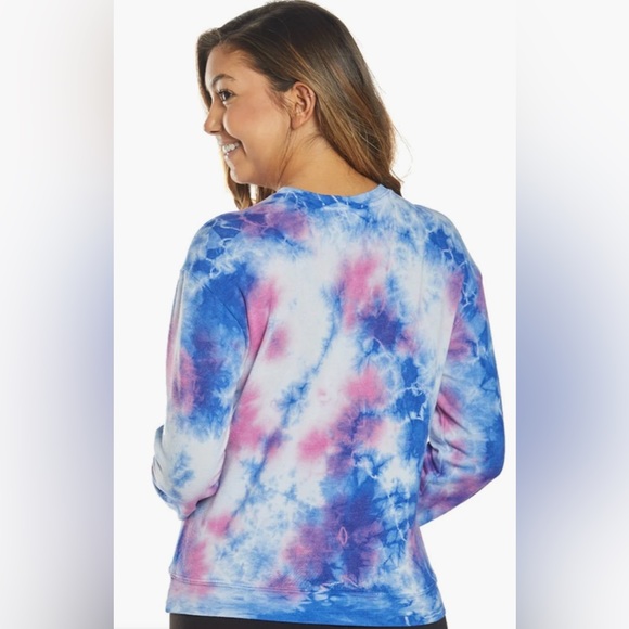 NWT Spiritual Gangster Tie Dye Crewneck LS Tee Sz L Yoga Pilates Gym Layering - Picture 8 of 8